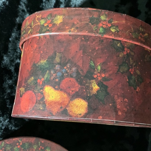 Bob’s Boxes, primitive “ elegant fruit “ set of 3 nesting/ stackable boxes. - Picture 4 of 9